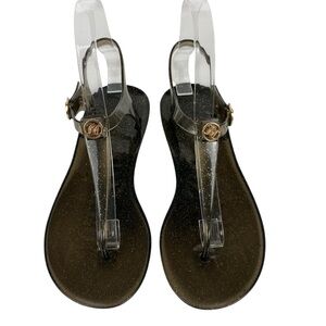 Juicy Couture Jelly T Strap Flat Sandal